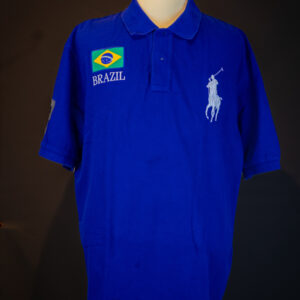 Dark blue shirt with Brazilian flag