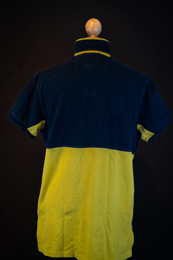 Yellow and black shirt with Sweden patch, L